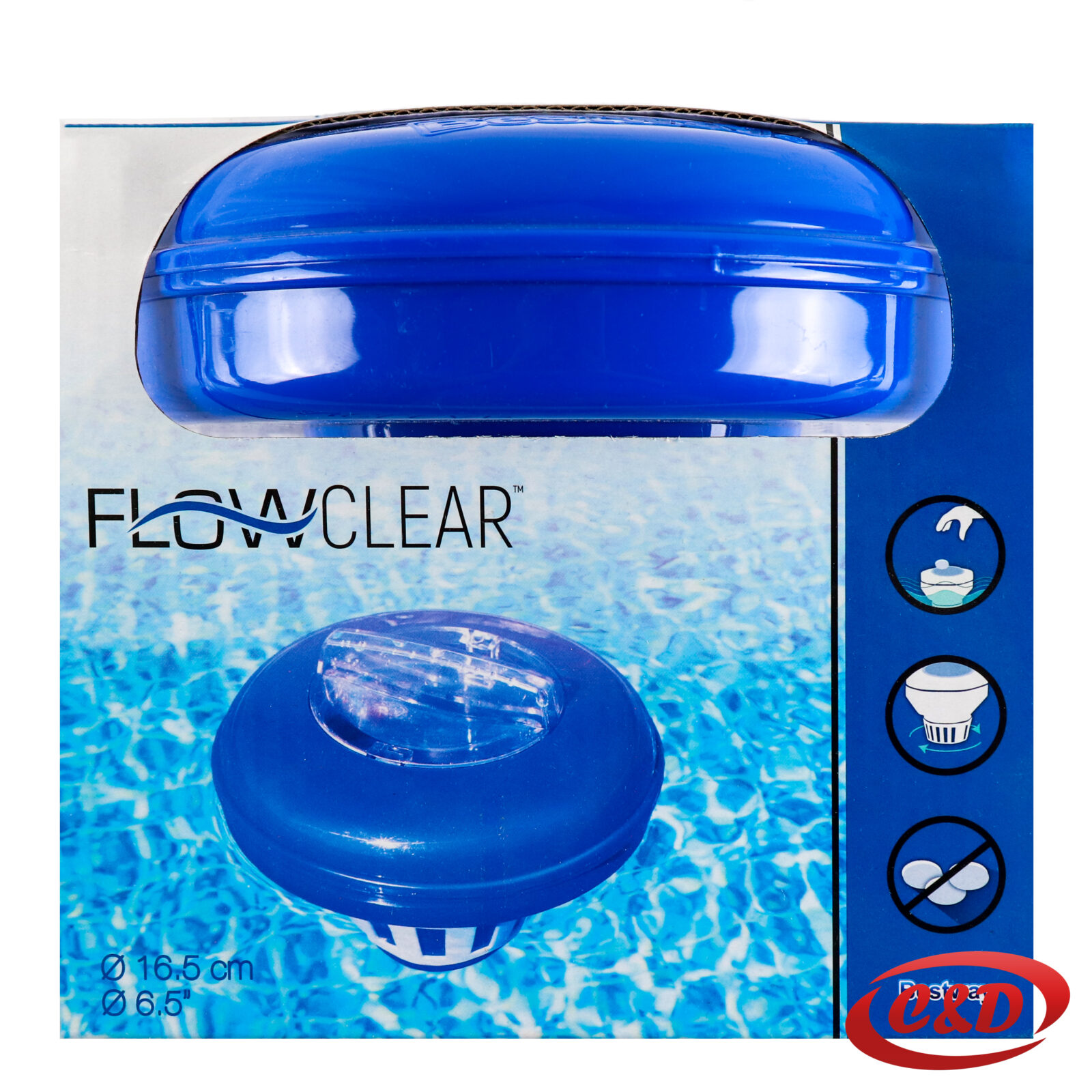 Plutača za hlor; 7,6 cm