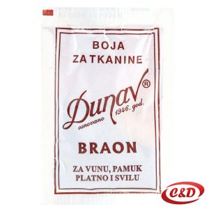 boja za tkanine braon vuna pamuk svila platno