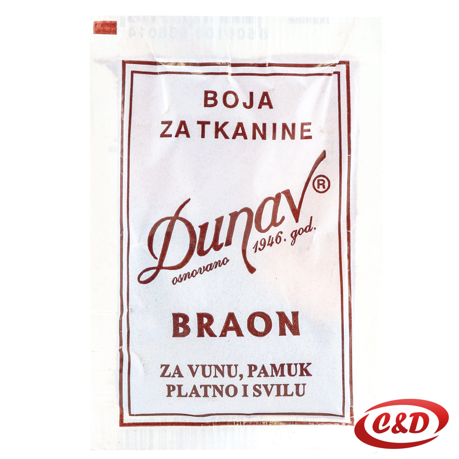 boja za tkanine braon vuna pamuk svila platno