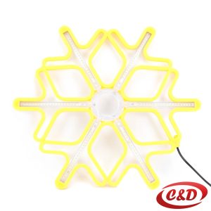 Pahulja; LED; Neon flex; 60 cm; Toplo Bijela