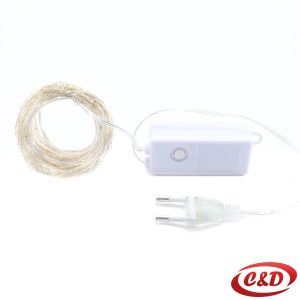 Lampice; LED; Mravi; Na siliku; 10 m; Toplo Bijela
