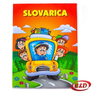 Papirnata slovarica sa 30 velikih tiskanih slova i ilustracijama za učenje abecede