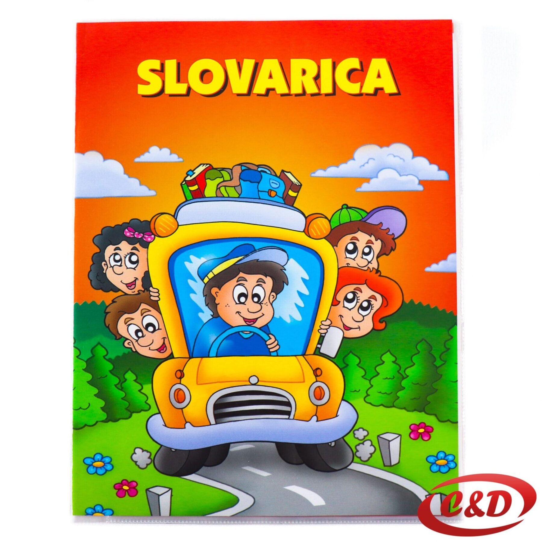 Papirnata slovarica sa 30 velikih tiskanih slova i ilustracijama za učenje abecede
