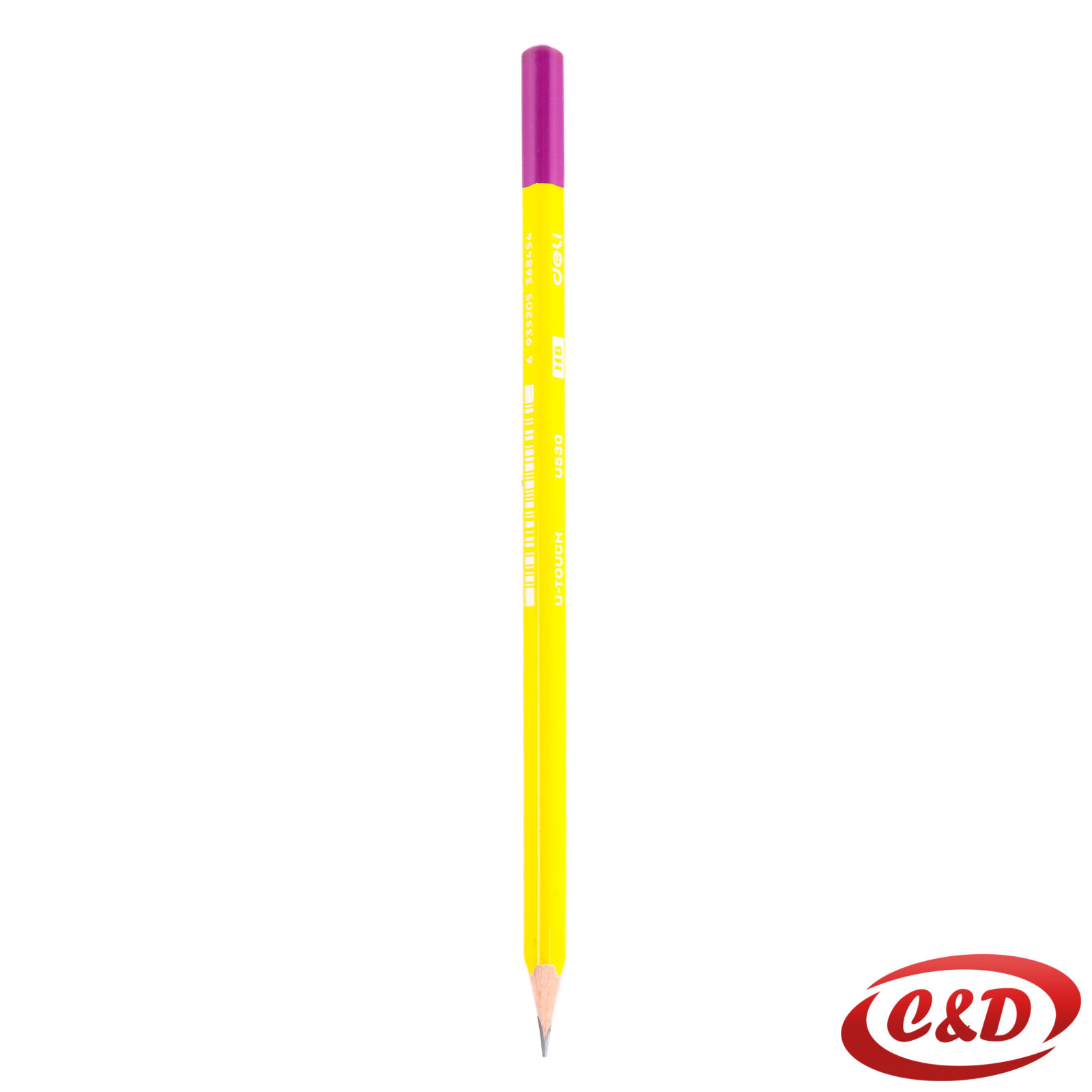 Deli U-Touch U530 drvena grafitna olovka HB debljine mine 2,2 mm u žutoj i roza boji