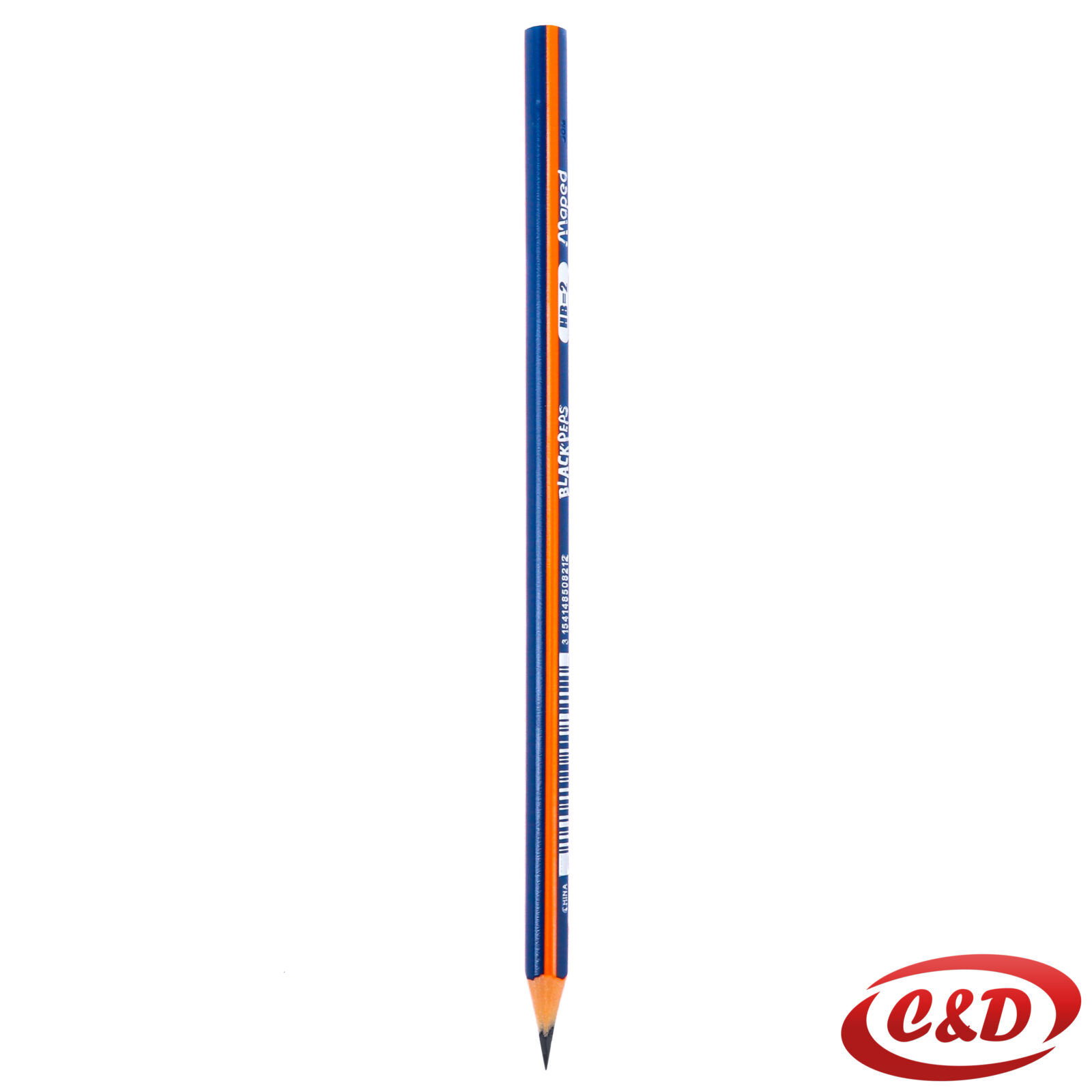 Maped drvena grafitna olovka HB2 debljine mine 2,2 mm u narančastoj i plavoj boji