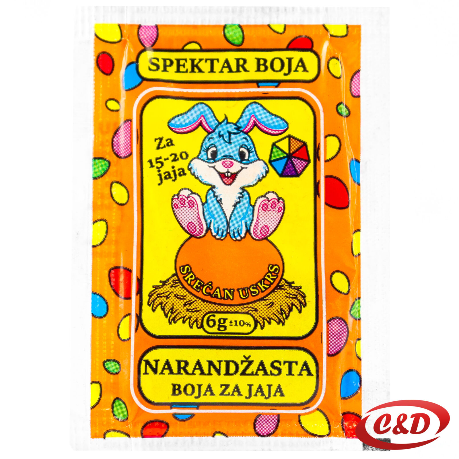 spekter boja za jaja narančasta 6 g