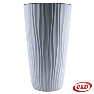 etna vaza siva 28 cm visina 50 cm plastična