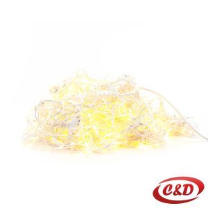 Lampice; LED; Zavjesa/Ledenice; 3 x 3 m; Toplo Bijela