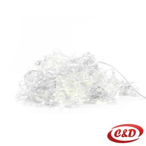 Lampice; LED; Zavjesa/Ledenice; 3 x 3 m; Bijela