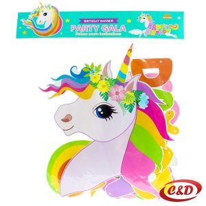 Natpis; Happy Birthday; Unicorn