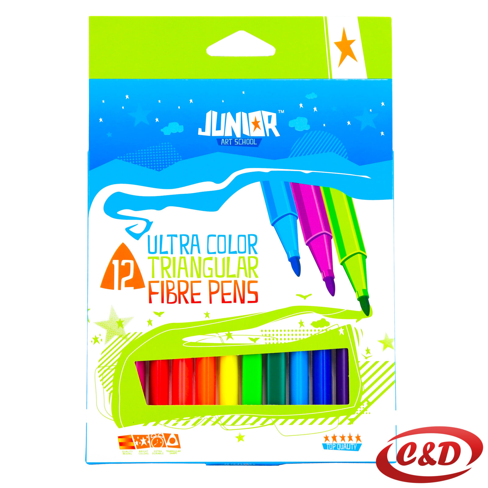 Flomasteri; Junior; 12/1