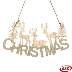 Drveni natpis za vrata