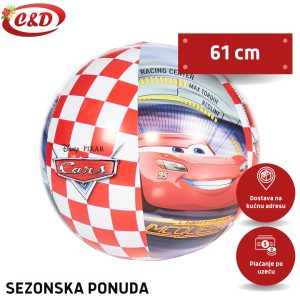 INTEX Cars Lopta; 61 cm