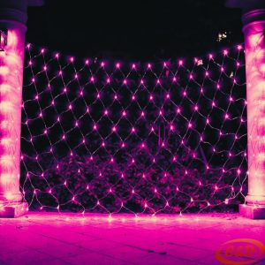 Lampice; LED; Mreža 2 x 2 m; Pink