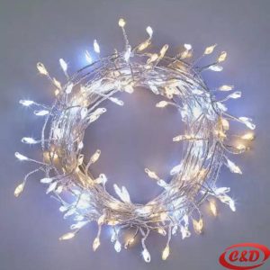 LED mravu girlanda dužine 3 m s 300 LED lampica u bijeloj i toploj bijeloj boji