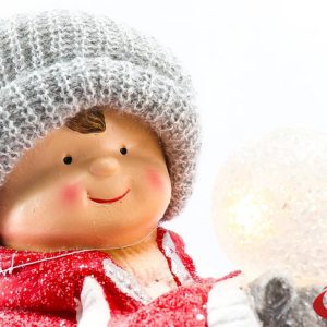 Novogodišnja keramička figura