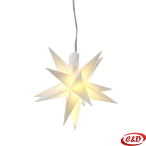 BIFROST LED zvijezda promjera 13 cm sa 3 AA baterije, toplo bijelim LED svjetlom i tajmerom 6h ON / 18h OFF.