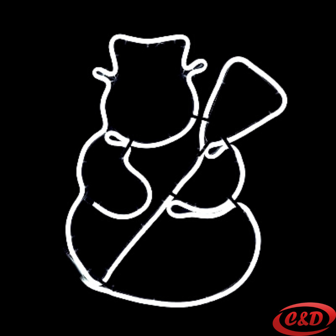 Snješko; LED; Neon flex; Bijela - Slika 2