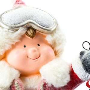Novogodišnja keramička figura