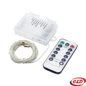 Lampice; LED; Mravi; Na siliku; Na baterije; 10 m; Toplo Bijela