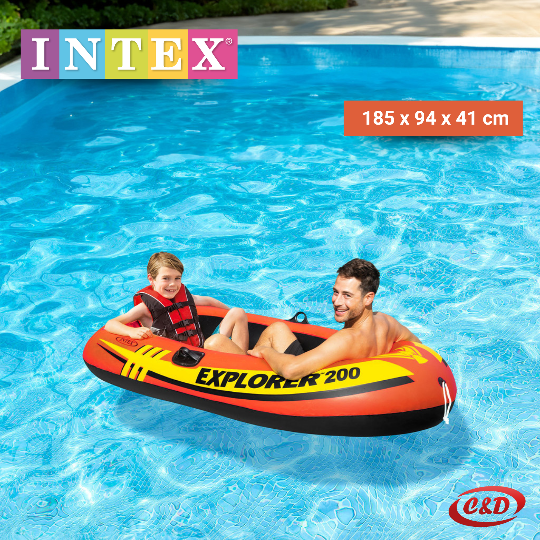 INTEX Čamac; 185 x 94 x 41 cm