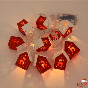 Lampice; LED; Bijele Kućice; 2 m; Toplo Bijela