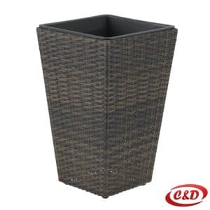 Smeđa vaza od ratana 50 cm Blommor