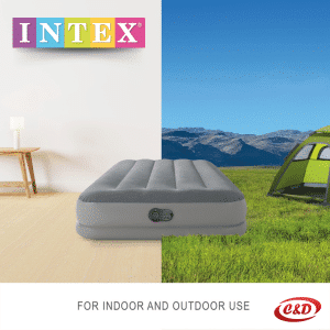 INTEX Zračni madrac; Dura-Beam Standard Prestige s ugrađenom USB električnom pumpom