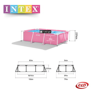 INTEX Bazen; Metalna konstrukcija; 220 x 150 x 60 cm