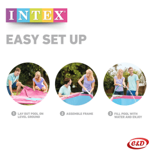 INTEX Bazen; Metalna konstrukcija; 220 x 150 x 60 cm