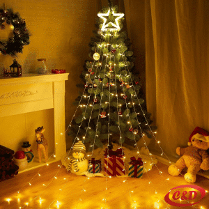 Lampice; LED; Vodopad; Toplo Bijela