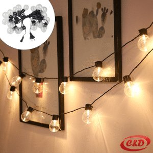 Lampice; LED; Žarulje; 5 m; Toplo Bijela