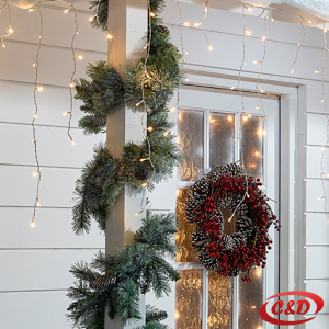 Lampice; LED; Ledenice; Flash; 9 m; Toplo Bijela