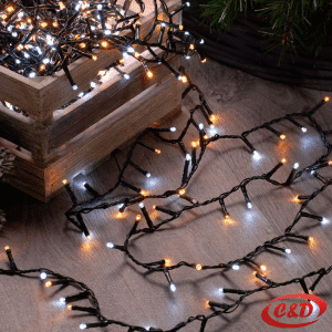 Lampice; LED; Mravi; Flash; 50 m; Toplo Bijela