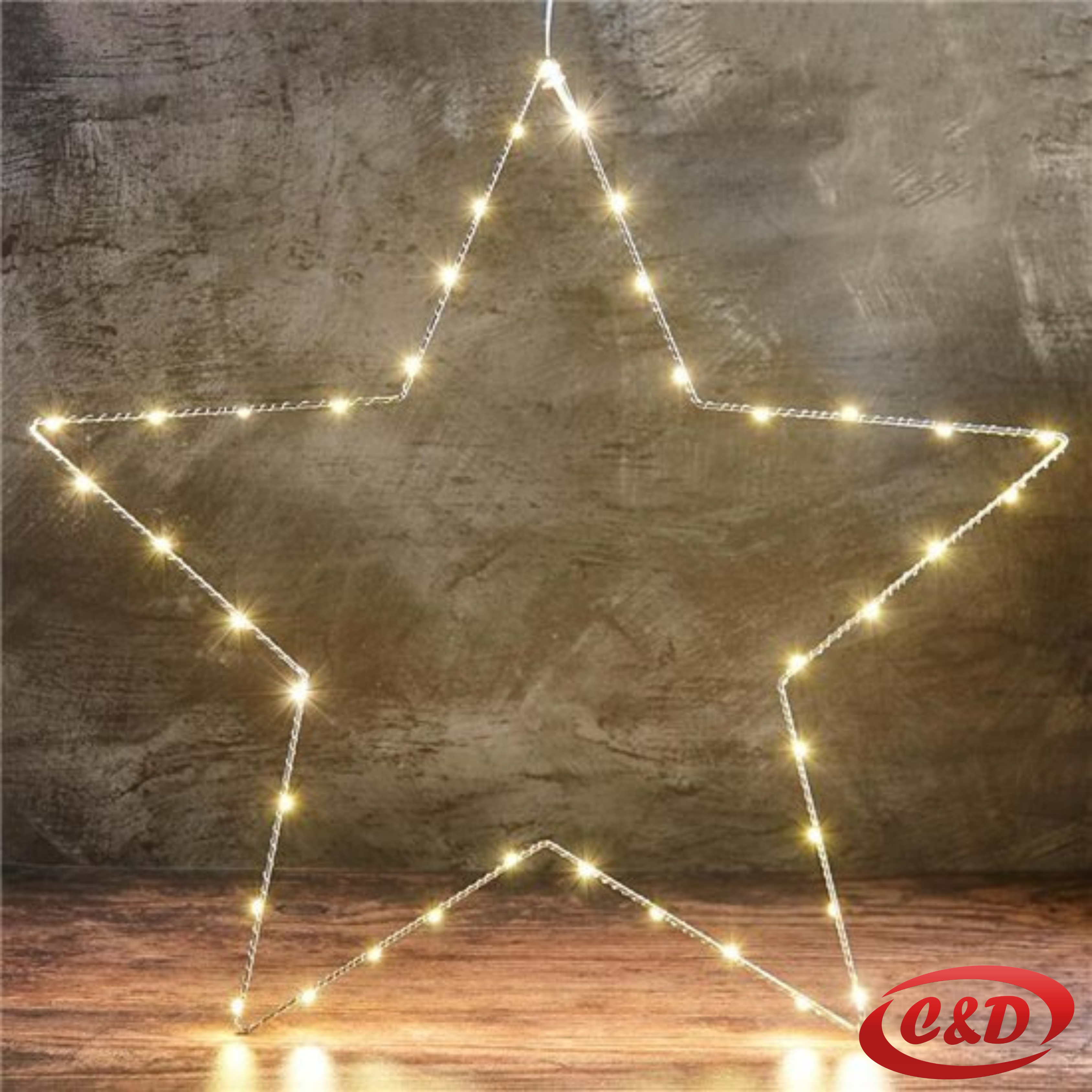 Zvijezda; LED; 40 cm; na baterije - Slika 3