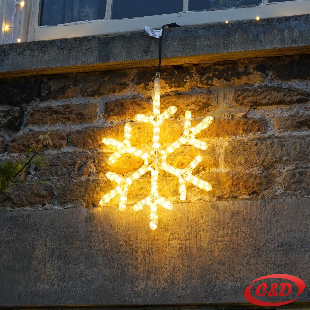 Pahulja; LED; 50 cm; Toplo Bijela - Slika 2