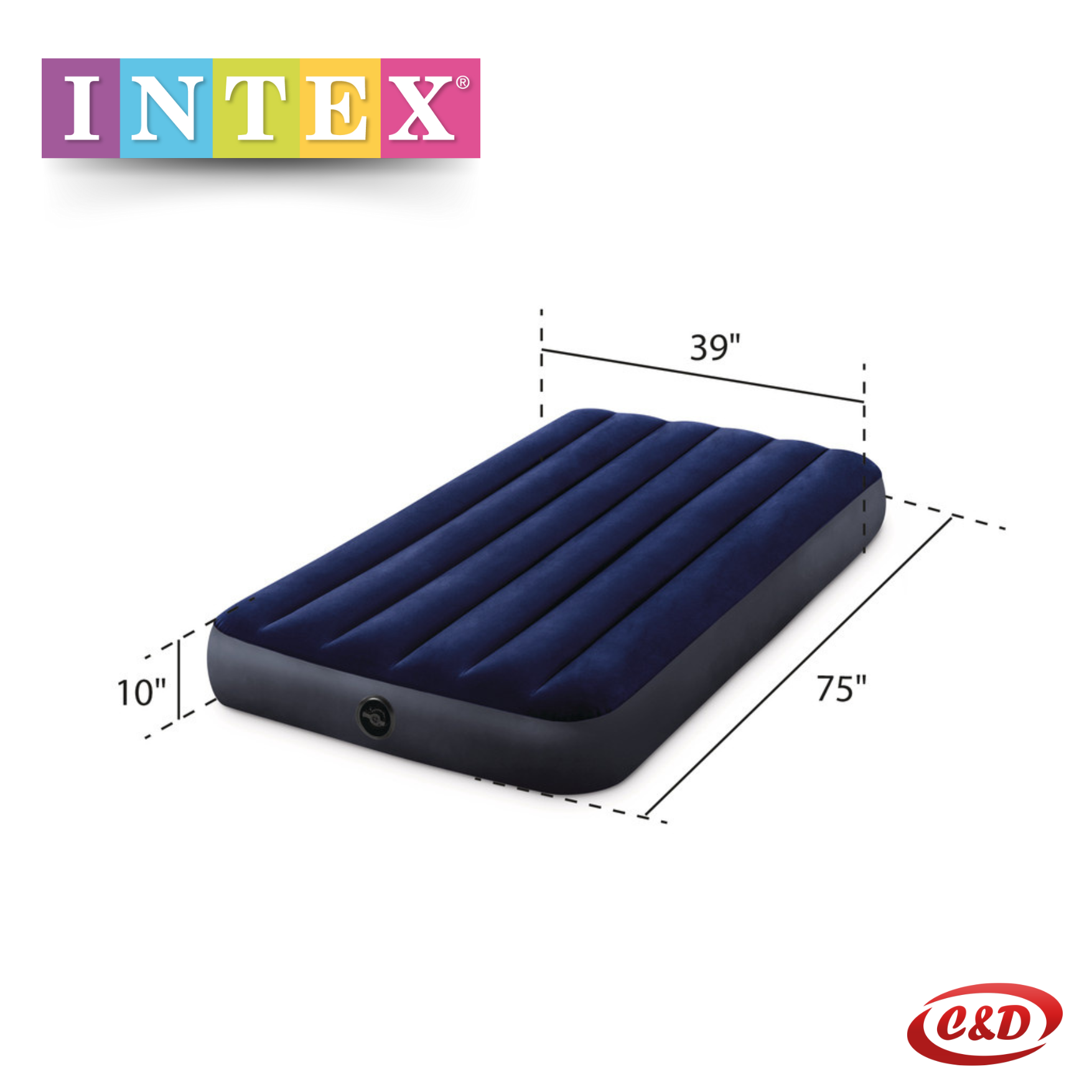 INTEX; Zračni madrac Dura-Beam Standardni Twin; 76 x 191 x 25 cm - Slika 5