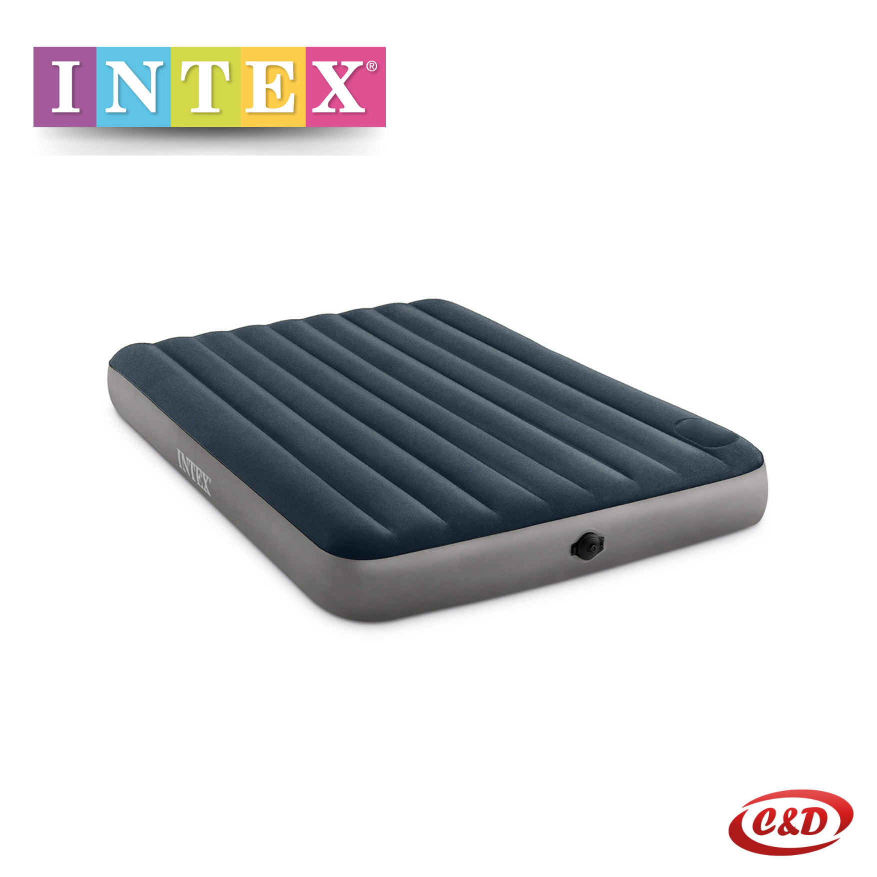 INTEX; Zračni madrac Dura-Beam standardni Queen s ugrađenom baterijskom pumpom - Slika 2