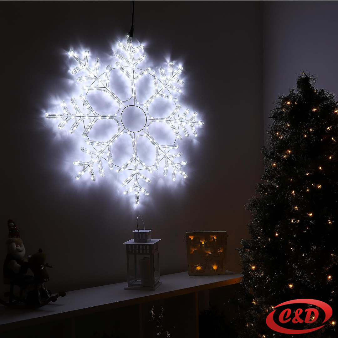 Pahulja; LED; 70 cm; Bijela - Slika 3