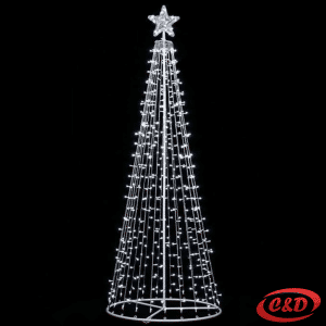 Lampice; LED; Drvce sa postoljem; 300 cm; Bijela