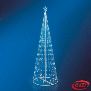 Lampice; LED; Drvce sa postoljem; 300 cm; Bijela