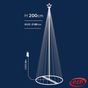 Lampice; LED; Drvce sa postoljem; 300 cm; Bijela