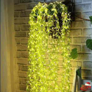 Lampice; LED; Zavjesa sa Zelenilom; 3×2 m; Toplo Bijela
