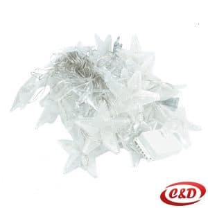 Lampice; LED; Zvijezde; Zavjese/Ledenice; 2.5m; Bijela