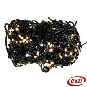 Lampice; LED; Mravi; Flash; 50 m; Toplo Bijela