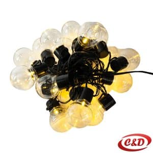 Lampice; LED; Žarulje; 5 m; Toplo Bijela