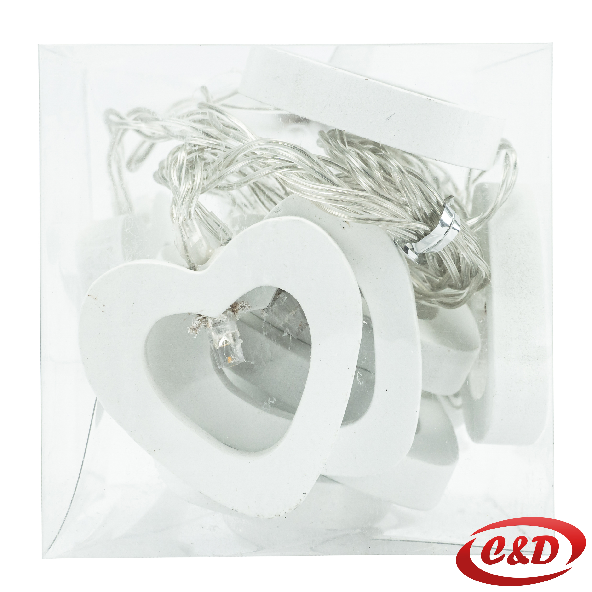 Lampice; LED; Srce; Na baterije; 2 m; Toplo Bijela - Slika 4