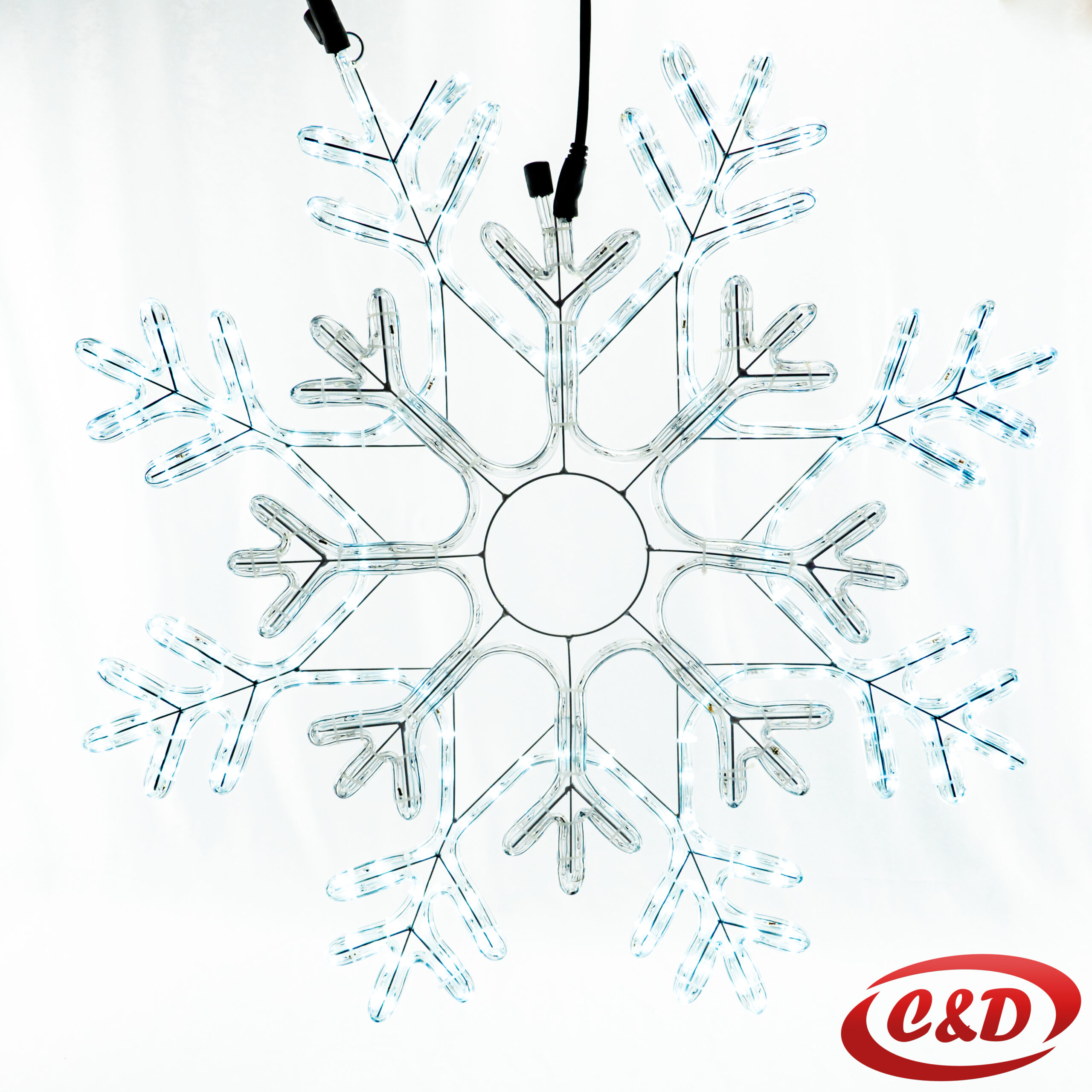 Pahulja; LED; 70 cm; Flash; Plava-Bijela - Slika 3