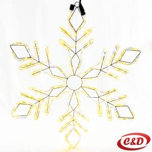 Pahulja; LED; 60 cm; Toplo Bijela