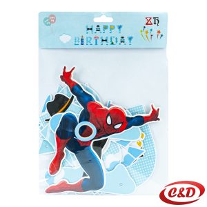 Natpis; Happy Birthday; Spiderman